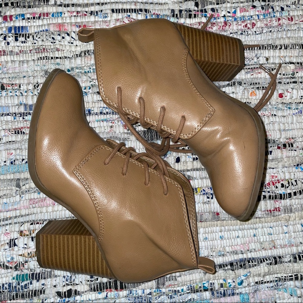 Size 6 Forever 21 Lace-Up Booties